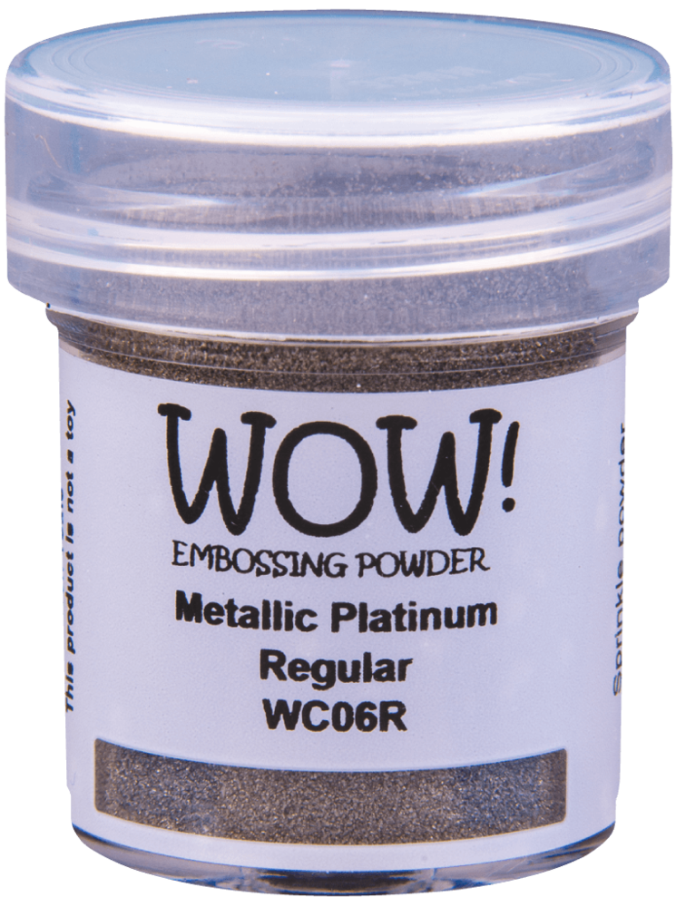Wow! Embossing Powder Regular 15ml - Metallic Platinum