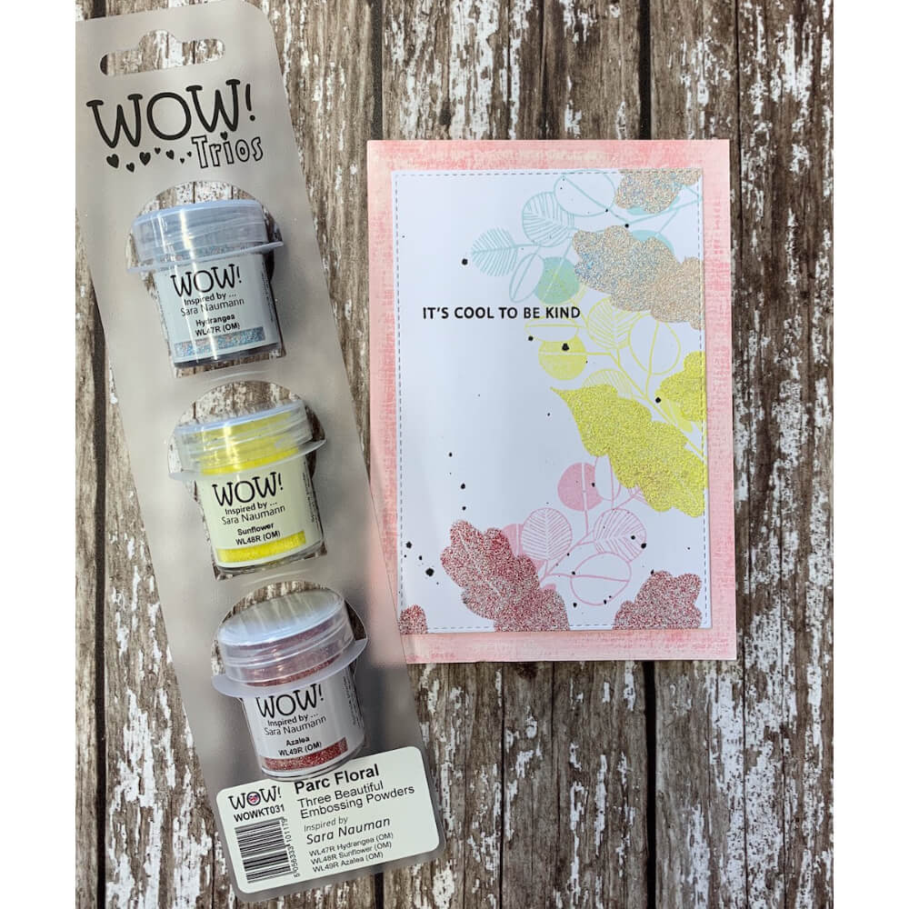 Wow! Trios Embossing Powder - Parc Floral - Sara Naumann Exclusive