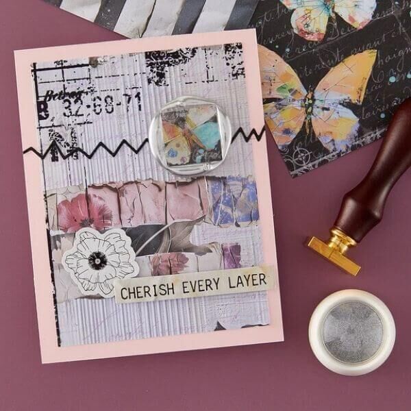 Spellbinders Bullion Wax Seal Powder - Clear Seal Maker Tool Collection - Silver WSA-005