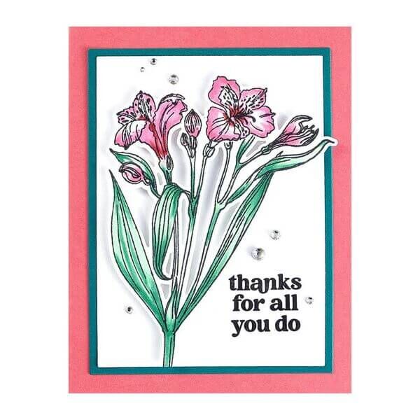 Spellbinders Clear Stamps & Die Set - HEARTFELT BLOOMS (by Simon Hurley ...