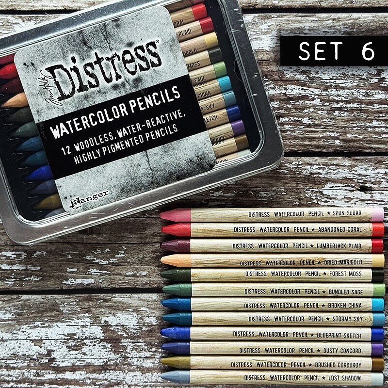 Lápices de acuarela Tim Holtz Distress 12/PK elige entre 6 juegos - Imagen 28 de 28