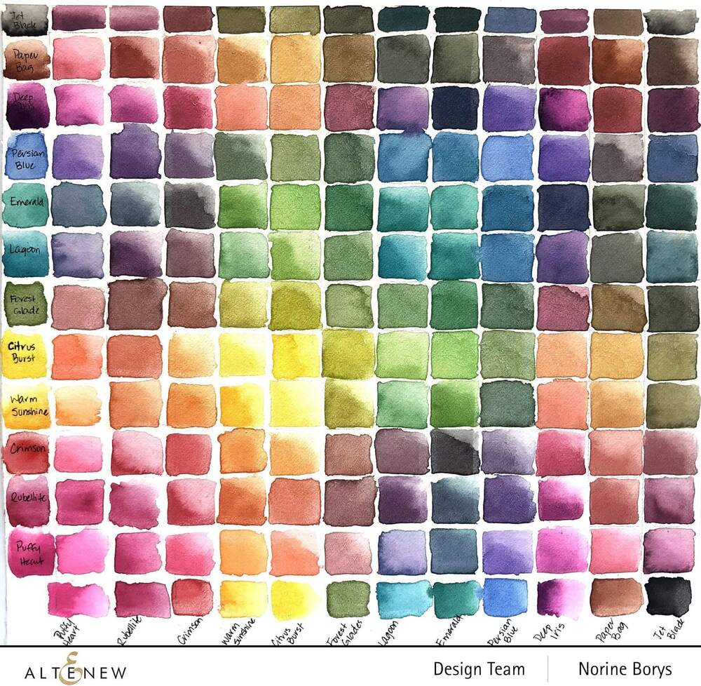 Altenew WATERCOLOR ESSENTIAL 12 PAN SET ALT3531 - Crafties Co.