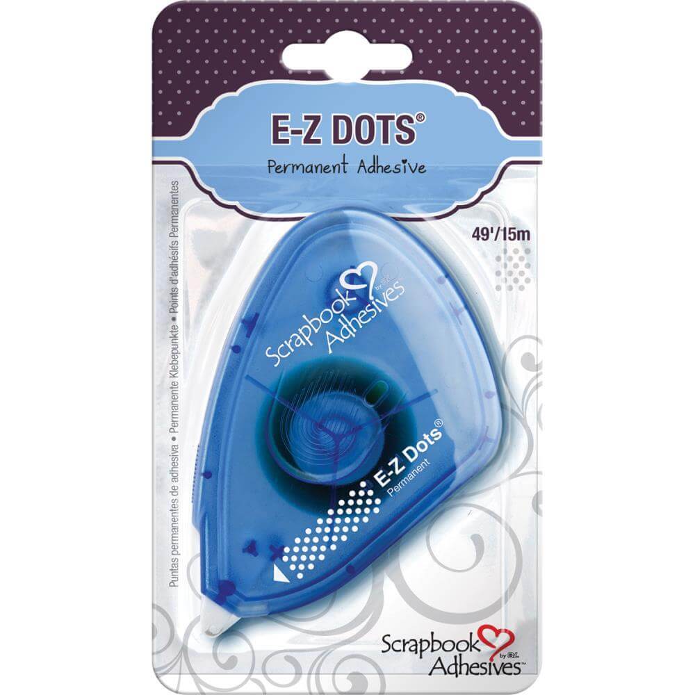 SCRAPBOOK ADHESIVES BY 3L EZ Dots Repositionable Refillable Runner  Dispenser, 43 Feet