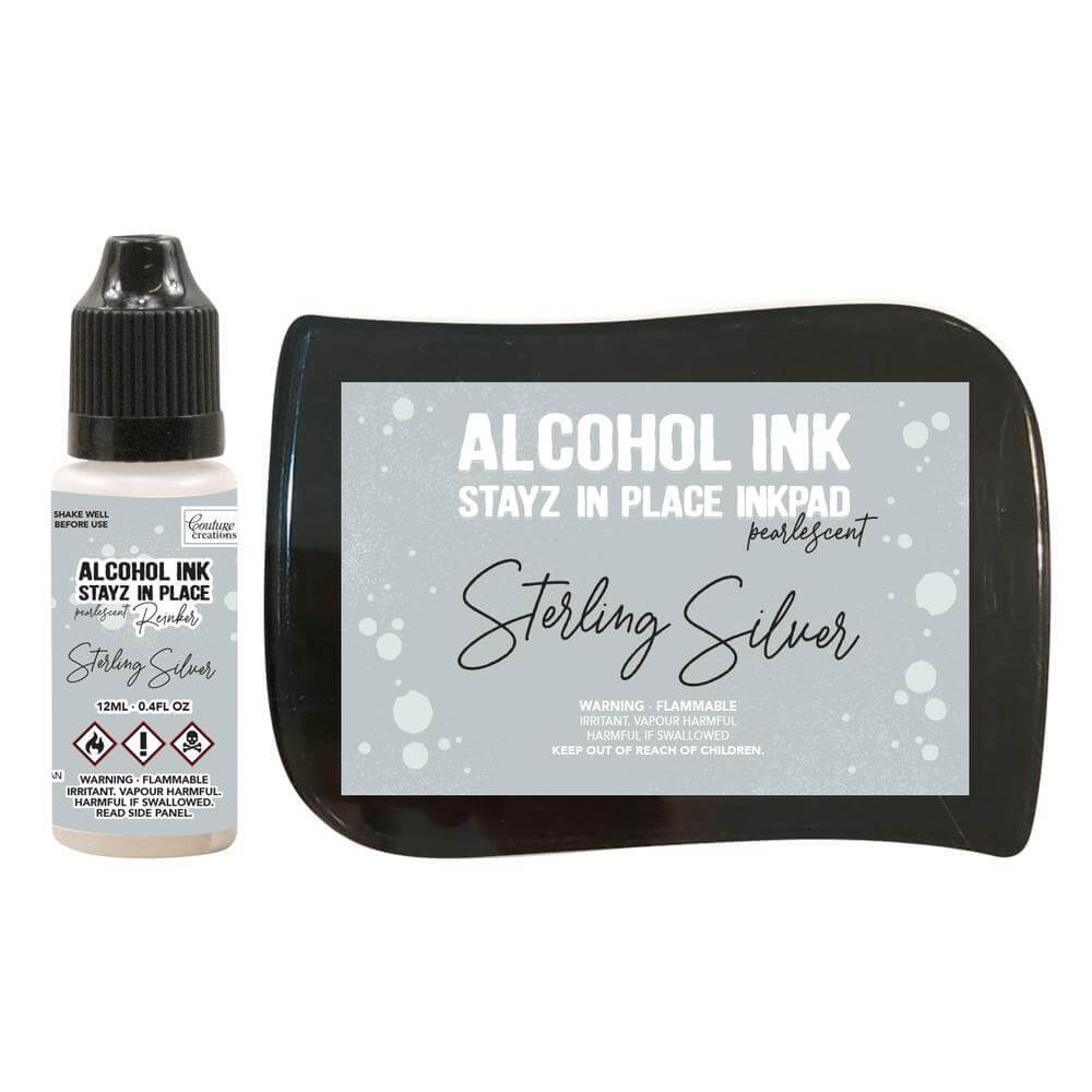 Couture Creations STAYZ IN PLACE Alcohol Ink Pad w/ 12ml Reinker (Choose Colour) - Foto 11 di 60