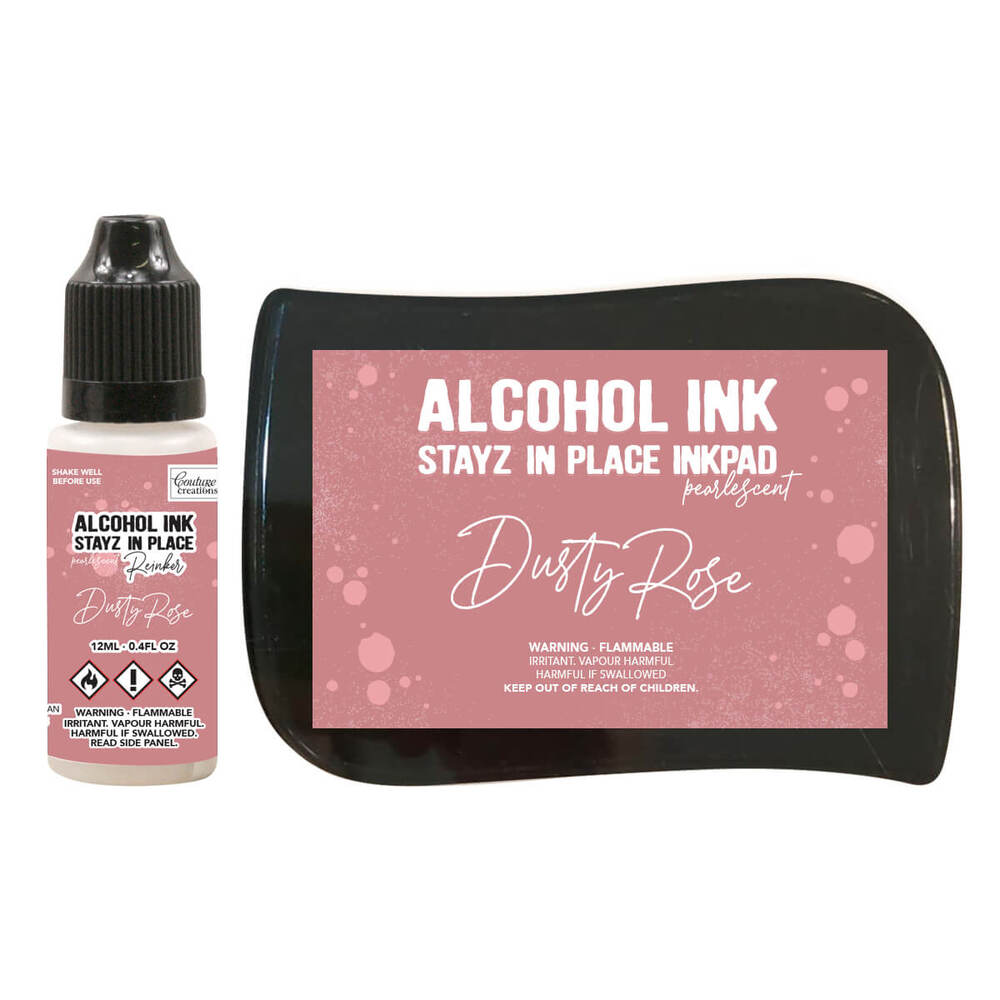 Couture Creations STAYZ IN PLACE Alcohol Ink Pad w/ 12ml Reinker (Choose Colour) - Foto 45 di 60