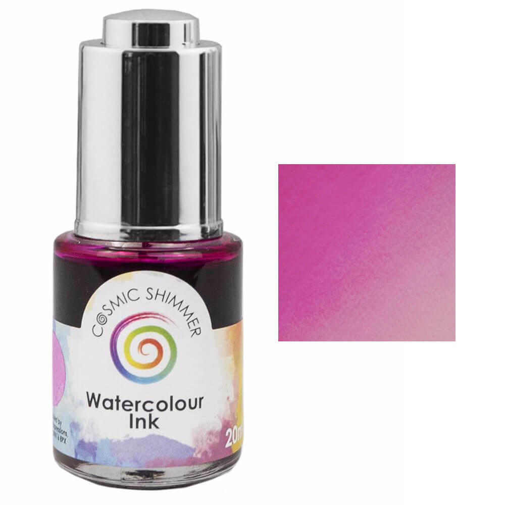 Cosmic Shimmer Watercolour Ink 20ml Mighty Magenta Creative Expressions