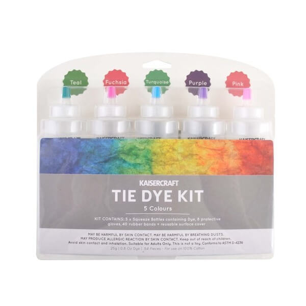 Kaisercraft Tie Dye Kit 5 Colours CANDY KC550 Crafties Co