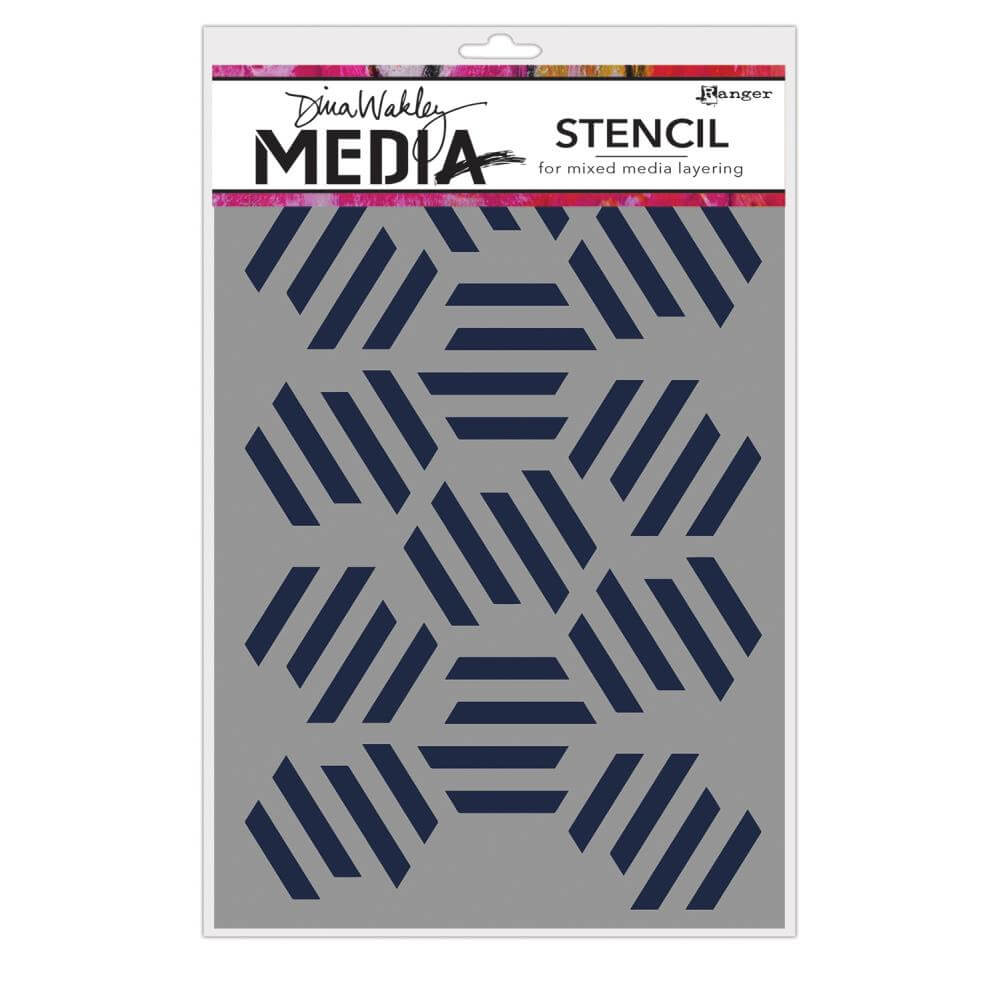 Dina Wakley Media Stencils 9"x6"-big Leafy 