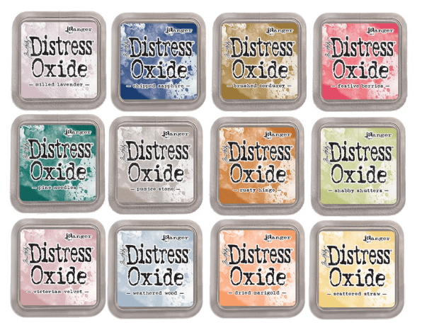 Ranger Tim Holtz Distress Oxide Ink Pad – Pumice Stone Grey, 3" X 3", Water-Reactive Dye & Pigment