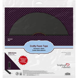Scrapbook Adhesives Crafty Foam Tape Roll - Black, .39"x108'