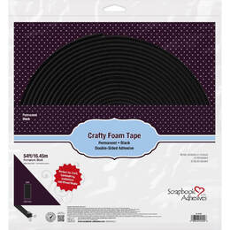 Scrapbook Adhesives Crafty Foam Tape Roll - Black, .39"x54'