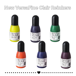 New VersaFine Clair Reinkers 2026 Colours 6/pk