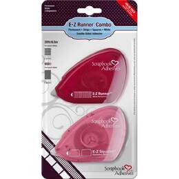Scrapbook Adhesives E-Z Dispensers 2/Pkg - Squares & Runner