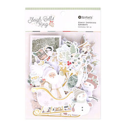 Spellbinders - Rosie's Studio Sleigh Bells Ring Cardstock Diecut Ephemera 169397
