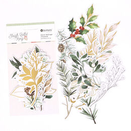 Spellbinders - Rosie's Studio Sleigh Bells Ring Clear Foliage Stickers 169473