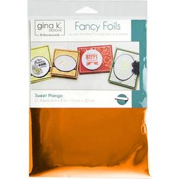 Gina K Designs Fancy Foil Deco Foil 6"X8" 12/Pkg - Sweet Mango