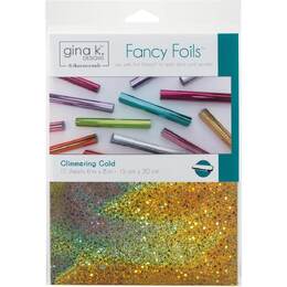Gina K Designs Fancy Foil 6"X8" 12/Pkg - Glimmering Gold