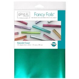 Gina K Designs Fancy Foil 6"X8" 12/Pkg - Emerald Coast
