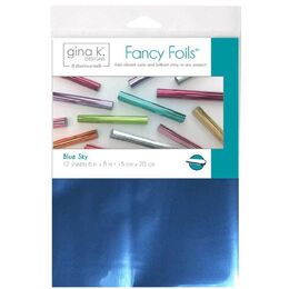Gina K Designs Fancy Foil 6"X8" 12/Pkg - Blue Sky