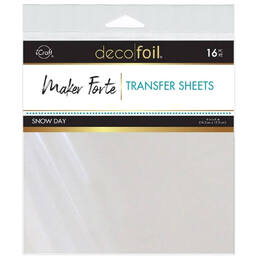 Maker Forte Deco Foil Transfer Sheets 6"x6"- Snow Day 16/pk