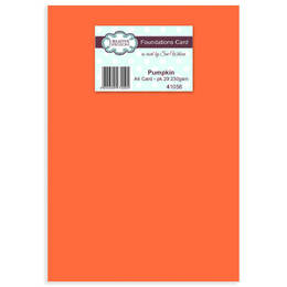 Creative Expressions Foundation Cardstock - Pumpkin A4 (230gsm Pk20)