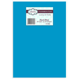 Creative Expressions Foundation Card - Azure Blue A4 (230gsm Pk20)