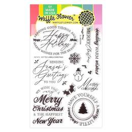 Waffle Flower Stamps - Dotted Labels Christmas 421475