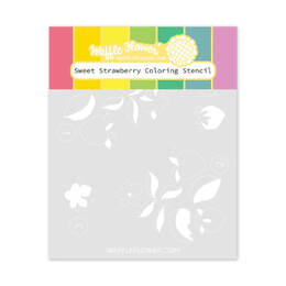 Waffle Flower Coloring Stencil - Sweet Strawberry 421495