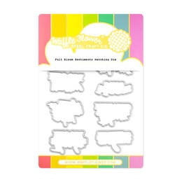 Waffle Flower Matching Dies - Full Bloom Sentiments 421612