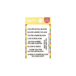 Waffle Flower Clear Stamps - Small Sentiments Bloom 421625