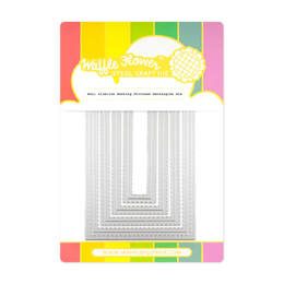 Waffle Flower Die - Mini Slimline Stitched Rectangles 421631
