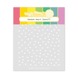 Waffle Flower Stencil - Random Heart 421658