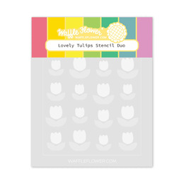 Waffle Flower Stencil Duo - Lovely Tulips 421689