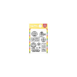Waffle Flower Clear Stamps - Postage Collage North Pole 421767