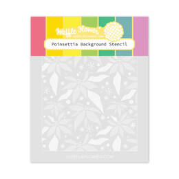 Waffle Flower Stencil - Poinsettia Background 421770