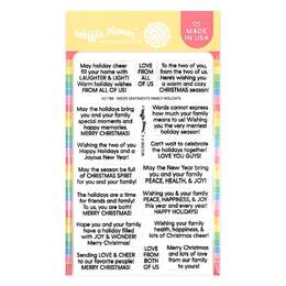 Waffle Flower Clear Stamps - Inside Sentiments - Family Holidays 421786