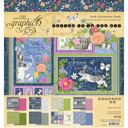 Graphic 45 Collection Pack 8"X8" - Spring Is In The Air