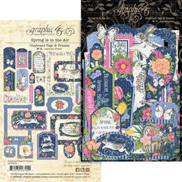 Graphic 45 Die-Cut Assortment - Tags & Frames, Spring Is In The Air