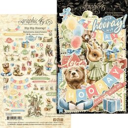 Graphic 45 Ephemera Set - Hip Hip Hooray