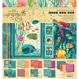 Graphic 45 Collection Pack 8"X8" - Seas The Day