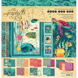 Graphic 45 Collection Pack 12"X12" - Seas The Day