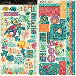Graphic 45 Sticker Set - Seas The Day
