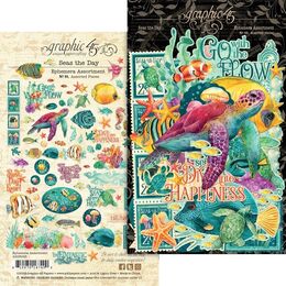 Graphic 45 Ephemera Set - Seas The Day