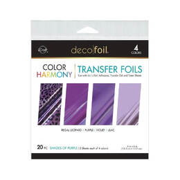 Deco Foil Color Harmony Transfer Foil Multi-Pack - Shades of Purple