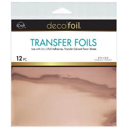 Deco Foil Transfer Sheets 6"x 6" 12/Pkg - Cider