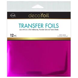 Deco Foil Transfer Sheets 6"x 6" 12/Pkg - Berry Crush