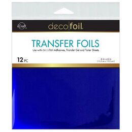 Deco Foil Transfer Sheets 6"x 6" 12/Pkg - Indigo Dreams