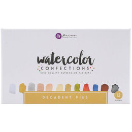 PRIMA MARKETING Watercolor Confections Watercolor Pans 12/Pkg - Decadent Pies