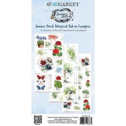 49 and Market Summer Porch Rub-on Transfer Set - Botanical