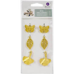 Prima Marketing Nature Lover Metal Charms 6/Pkg